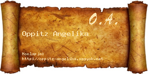 Oppitz Angelika névjegykártya